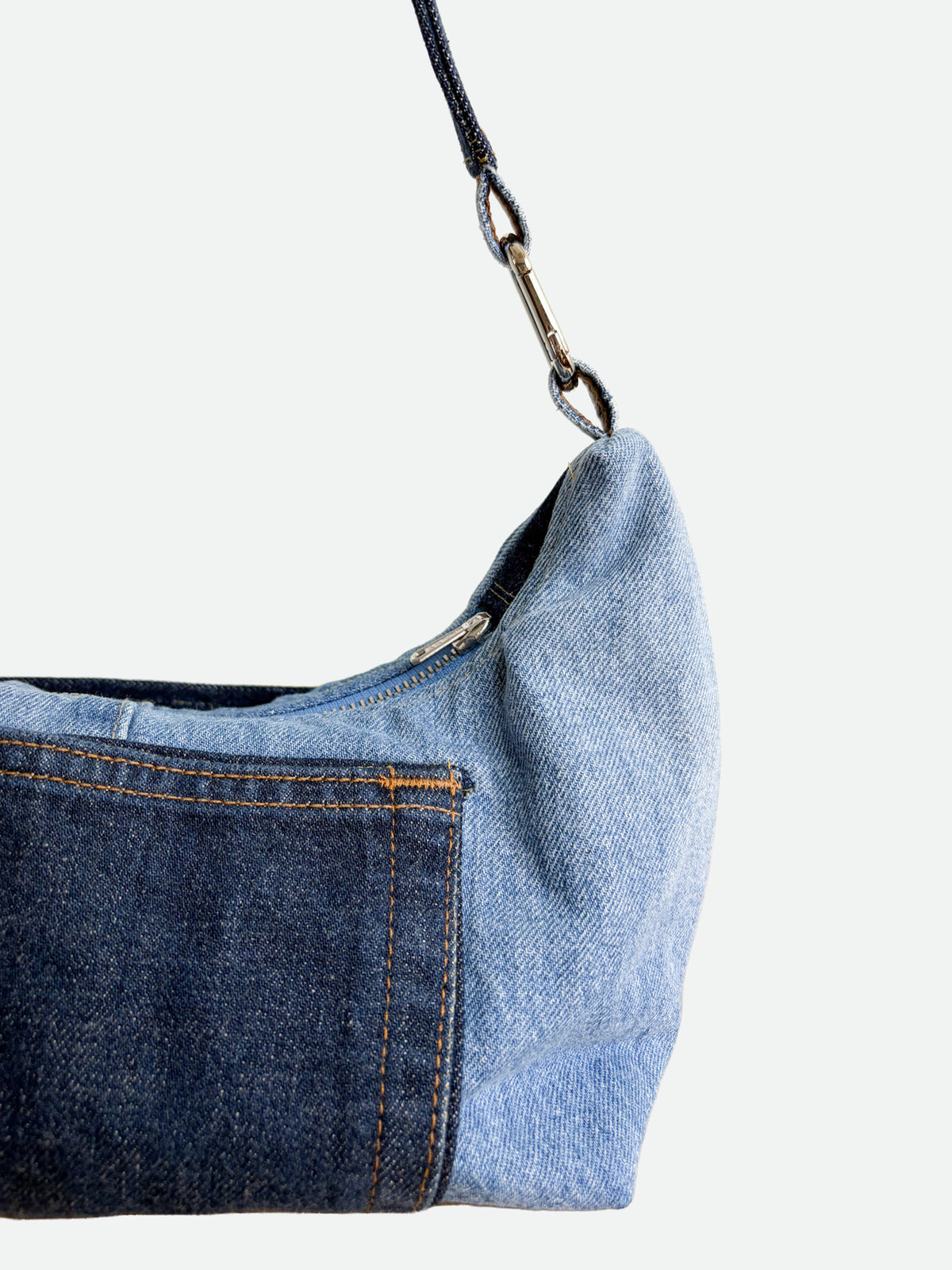 Hobo Bag - Denim Pockets