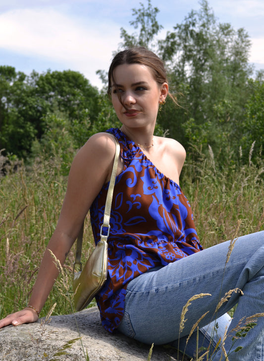 One shoulder top - Flora