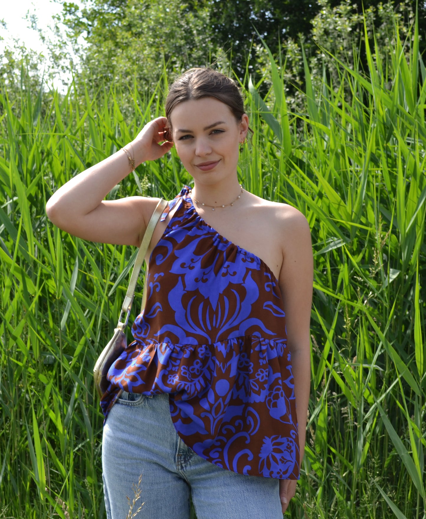 One shoulder top - Flora
