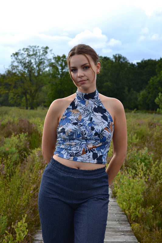 Halter Top - Sky