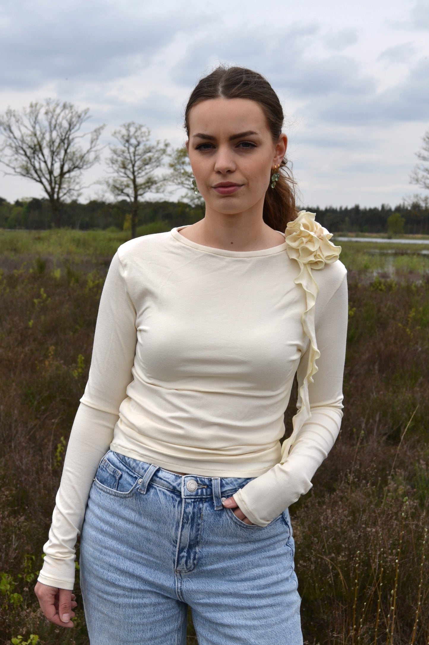 Flower Top - Off White