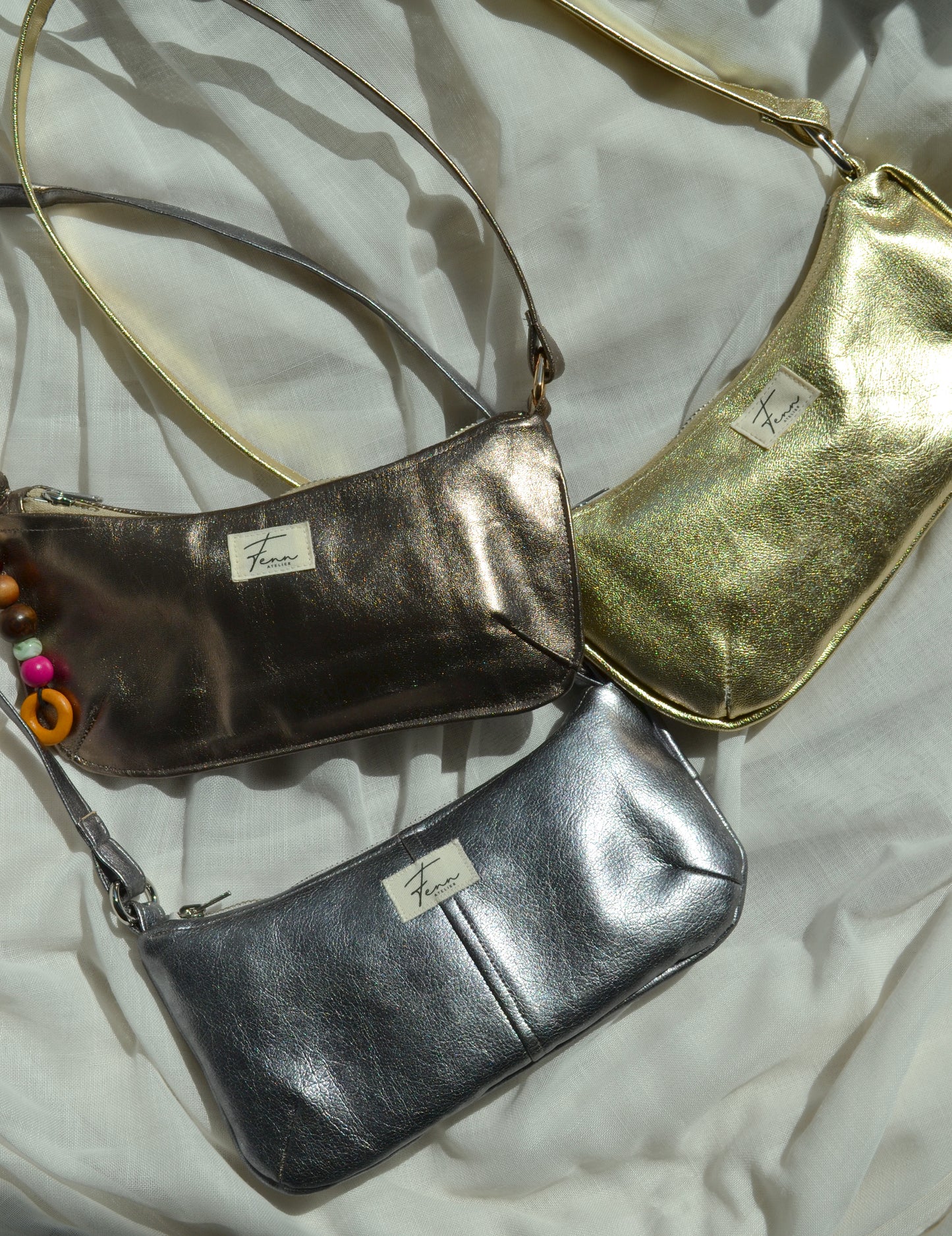 Leather Essence Bag - Champagne