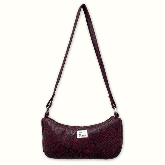 Essence Bag - Burgundy Snake