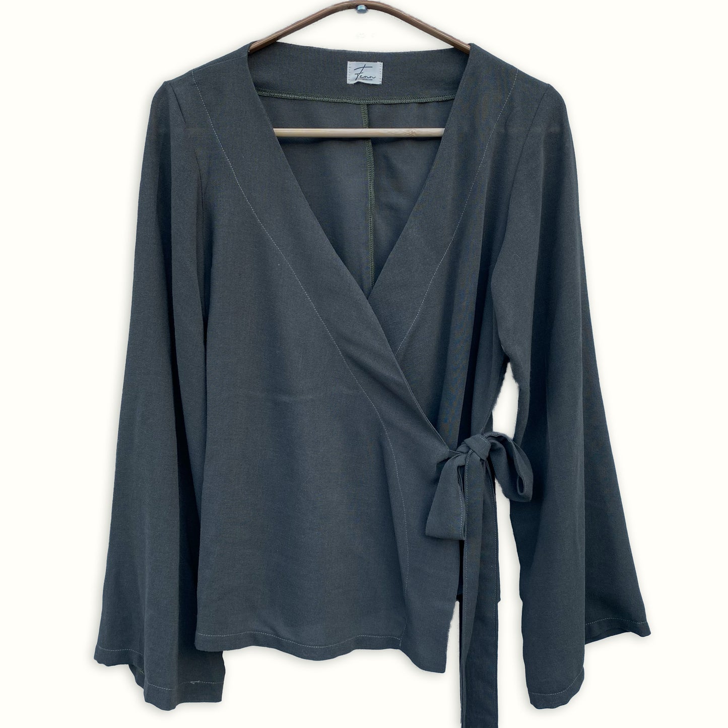 Wrap Blouse - Evergreen