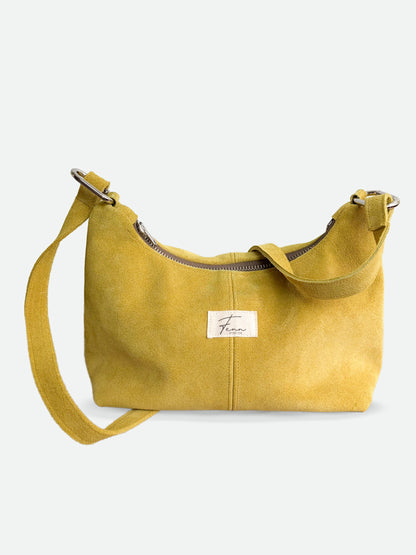 Hobo bag - Suede Mustard