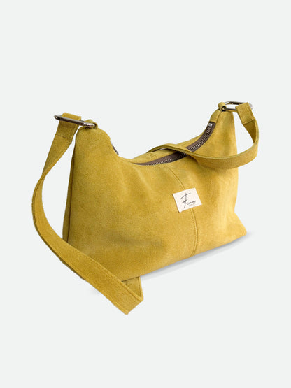 Hobo bag - Suede Mustard