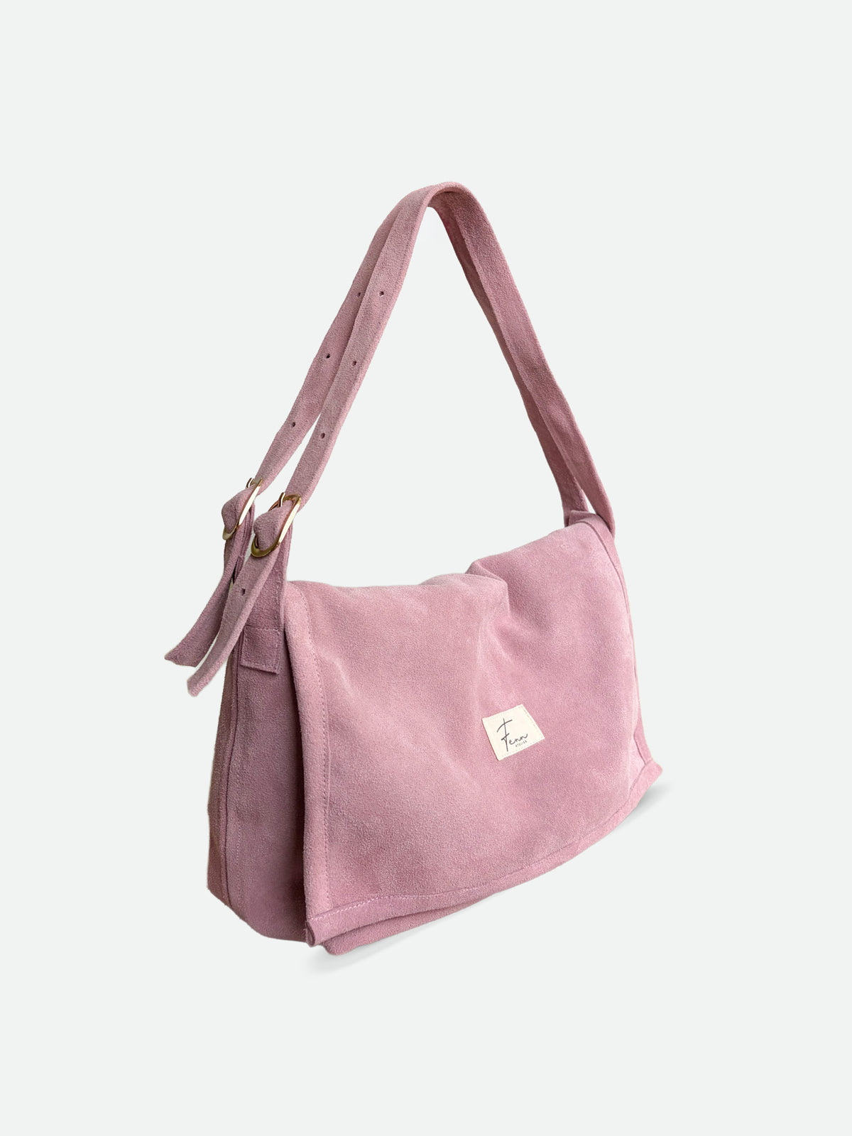 Flap Bag - Blush Suede