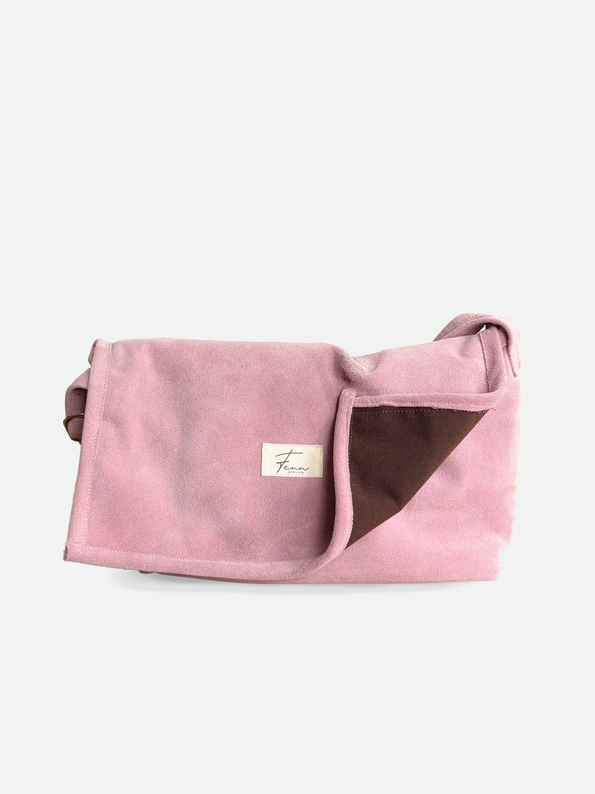 Flap Bag - Blush Suede