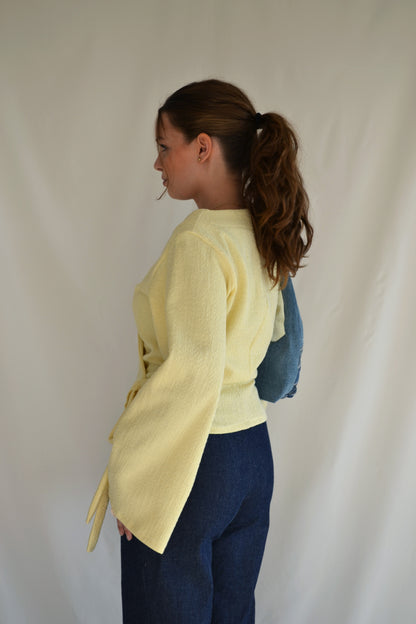 Wrap Blouse - Butter Yellow