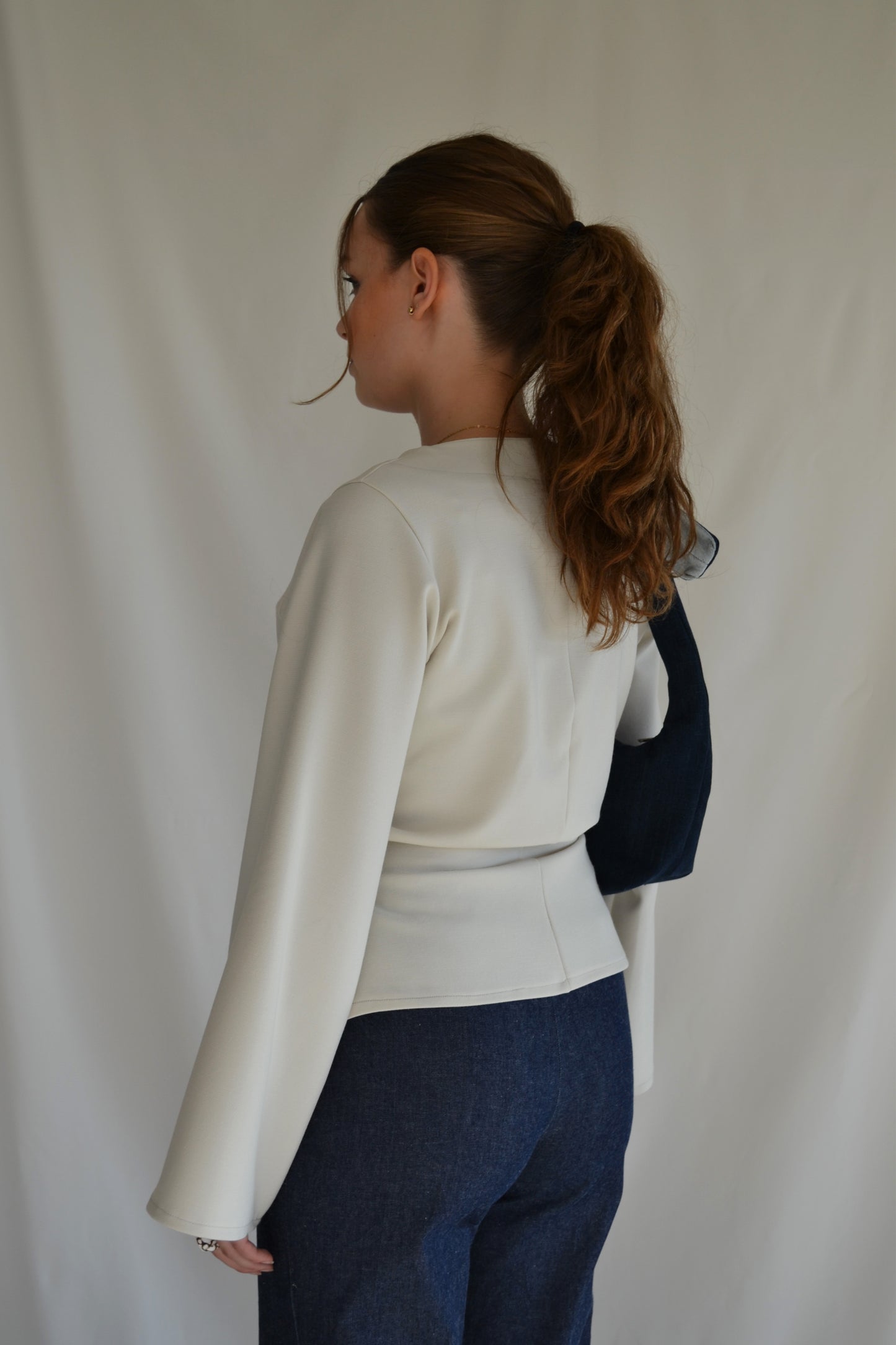 Wrap Blouse - Cloud