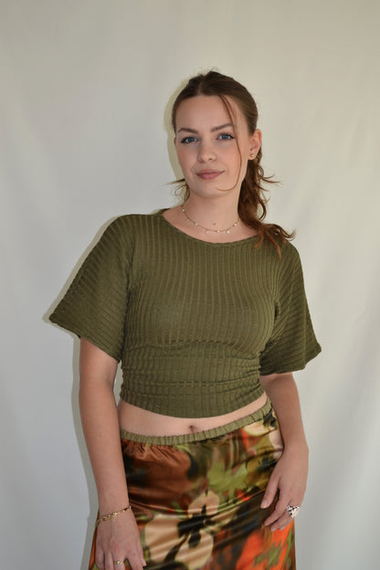 Knitt Top - Mossy