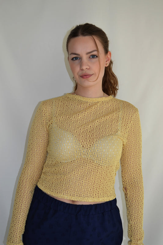 Lace Top - Golden