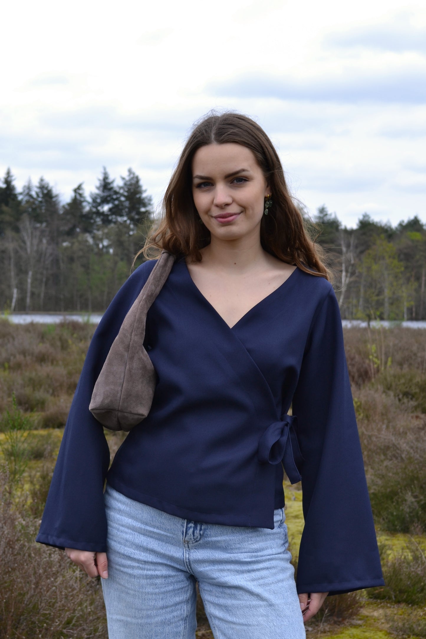 Wrap Blouse - Midnight