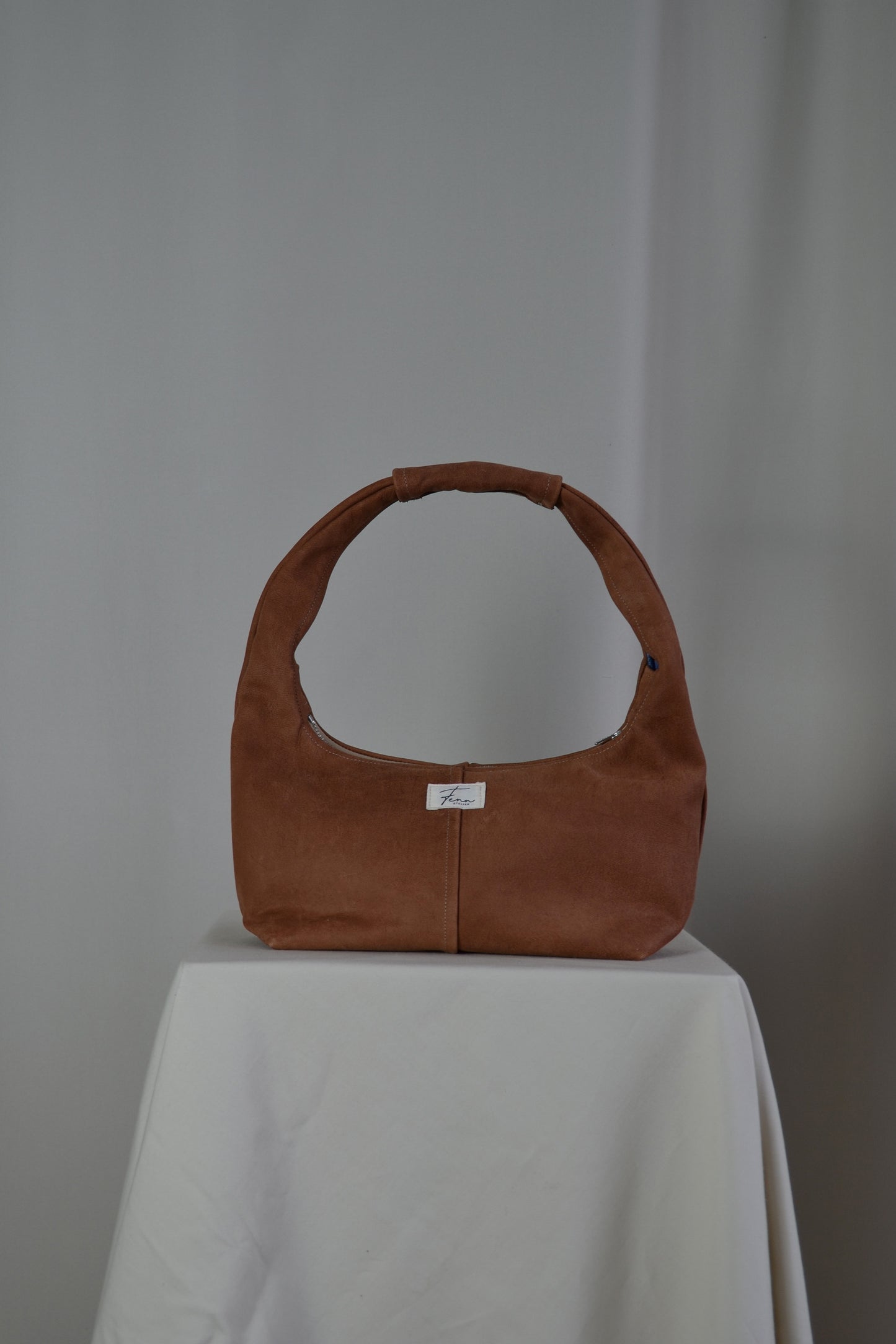 Leather Hobo Bag - Desert