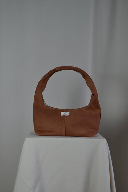 Leather Hobo Bag - Desert