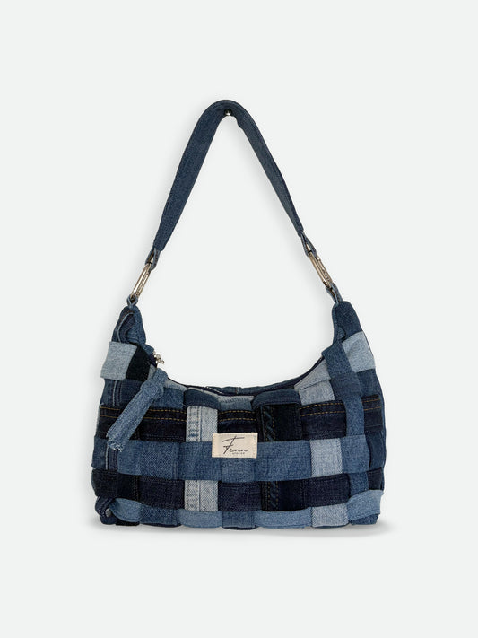 Hobo Bag - Woven Denim