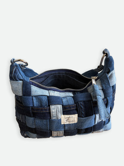 Hobo Bag - Woven Denim