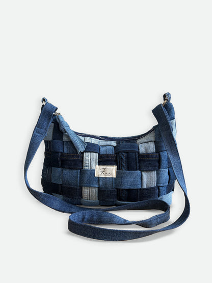 Hobo Bag - Woven Denim