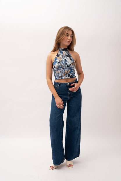 Halter Top - Sky