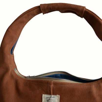 Leather Hobo Bag - Desert