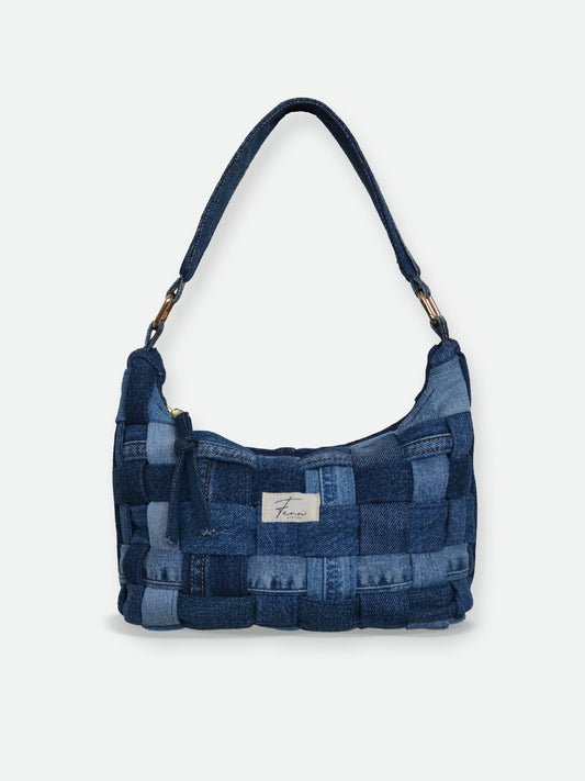 Hobo Bag - Woven Denim