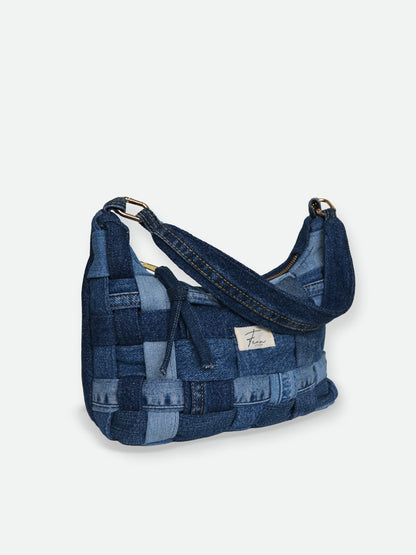 Hobo Bag - Woven Denim