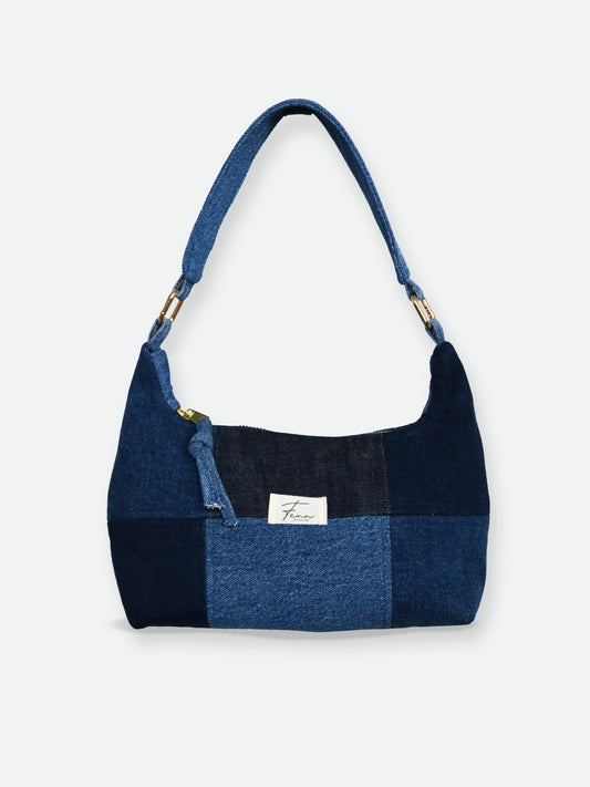 Hobo Bag - Denim Patchwork