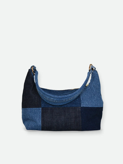 Hobo Bag - Denim Patchwork