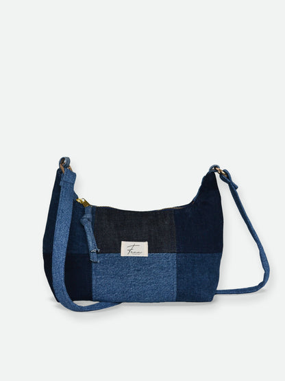 Hobo Bag - Denim Patchwork