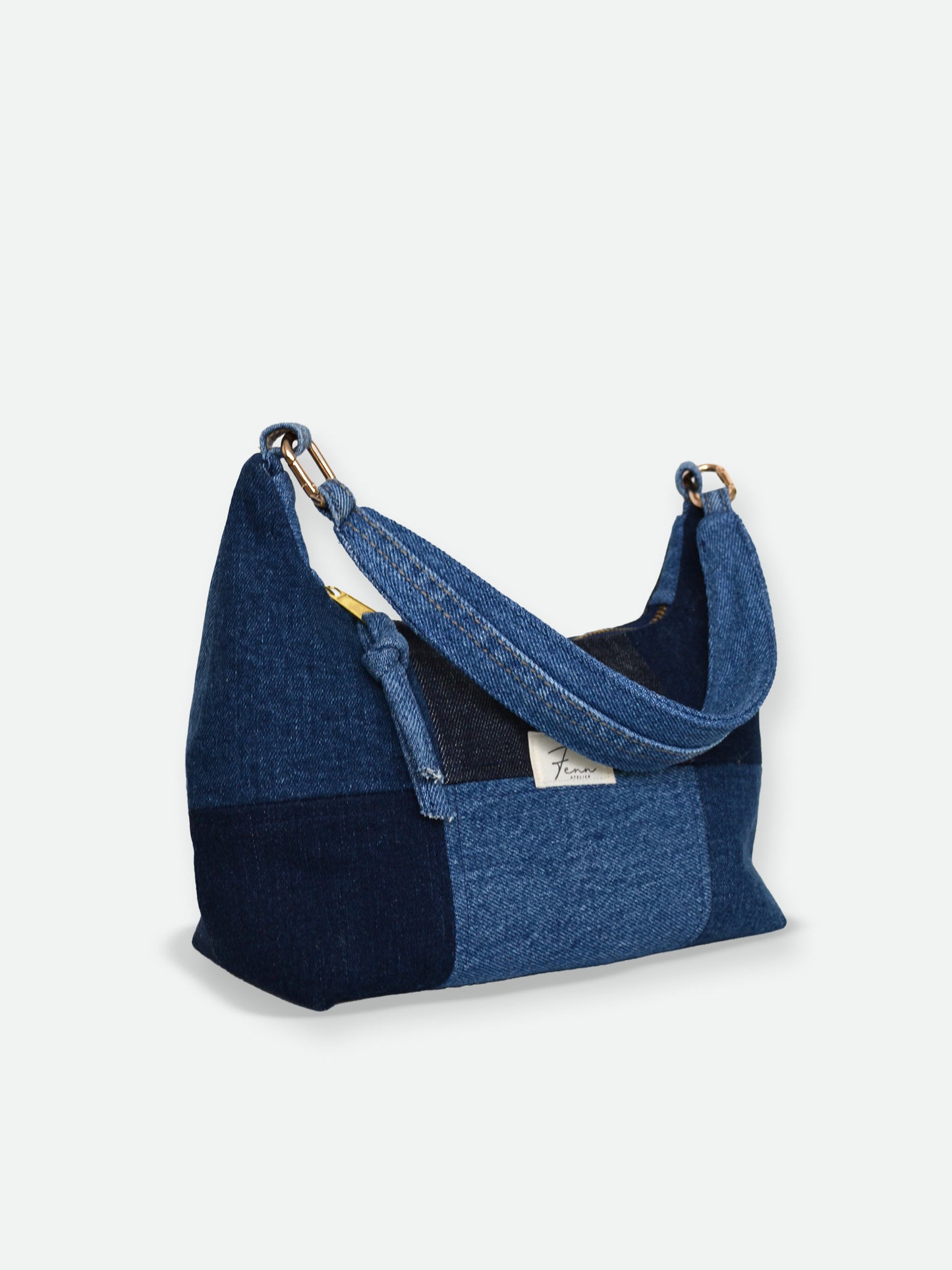 Hobo Bag - Denim Patchwork