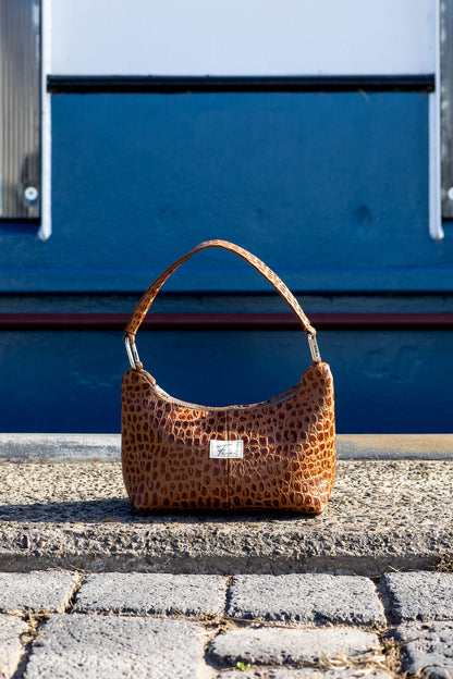 Hobo Bag - Croco Brown