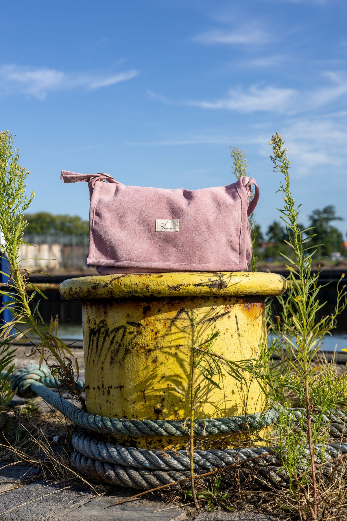 Flap Bag - Blush Suede