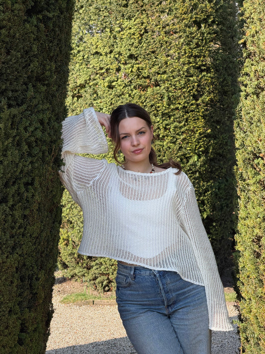 Crochet Top - White