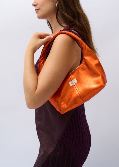 Leather Hobo Bag - Sunset