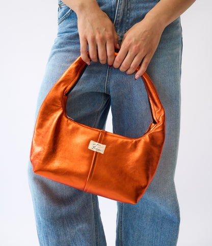 Leather Hobo Bag - Sunset