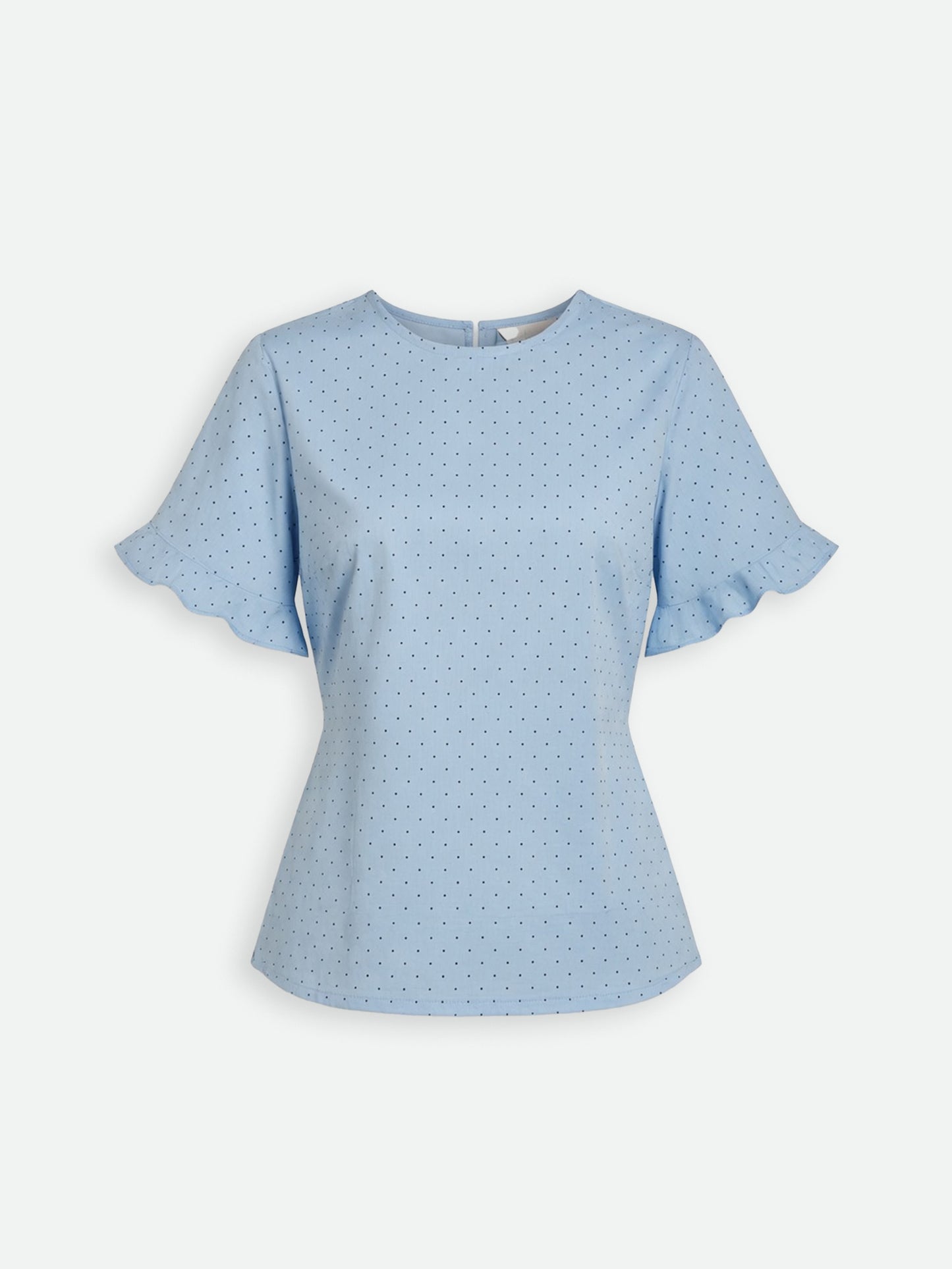 Bow Top - polkadot Blue