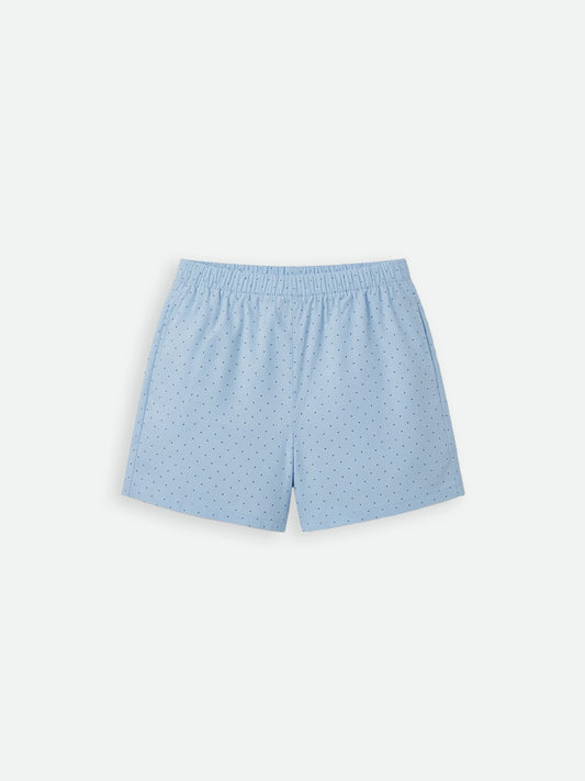 Mini Shorts - Polkadot Blue