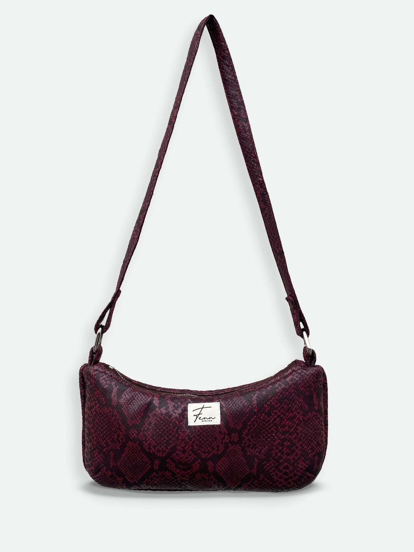 Essence Bag - Burgundy Snake