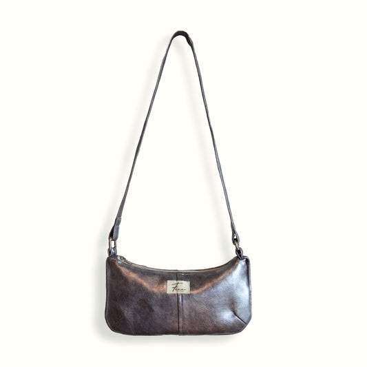 Leather Essence Bag - Silver