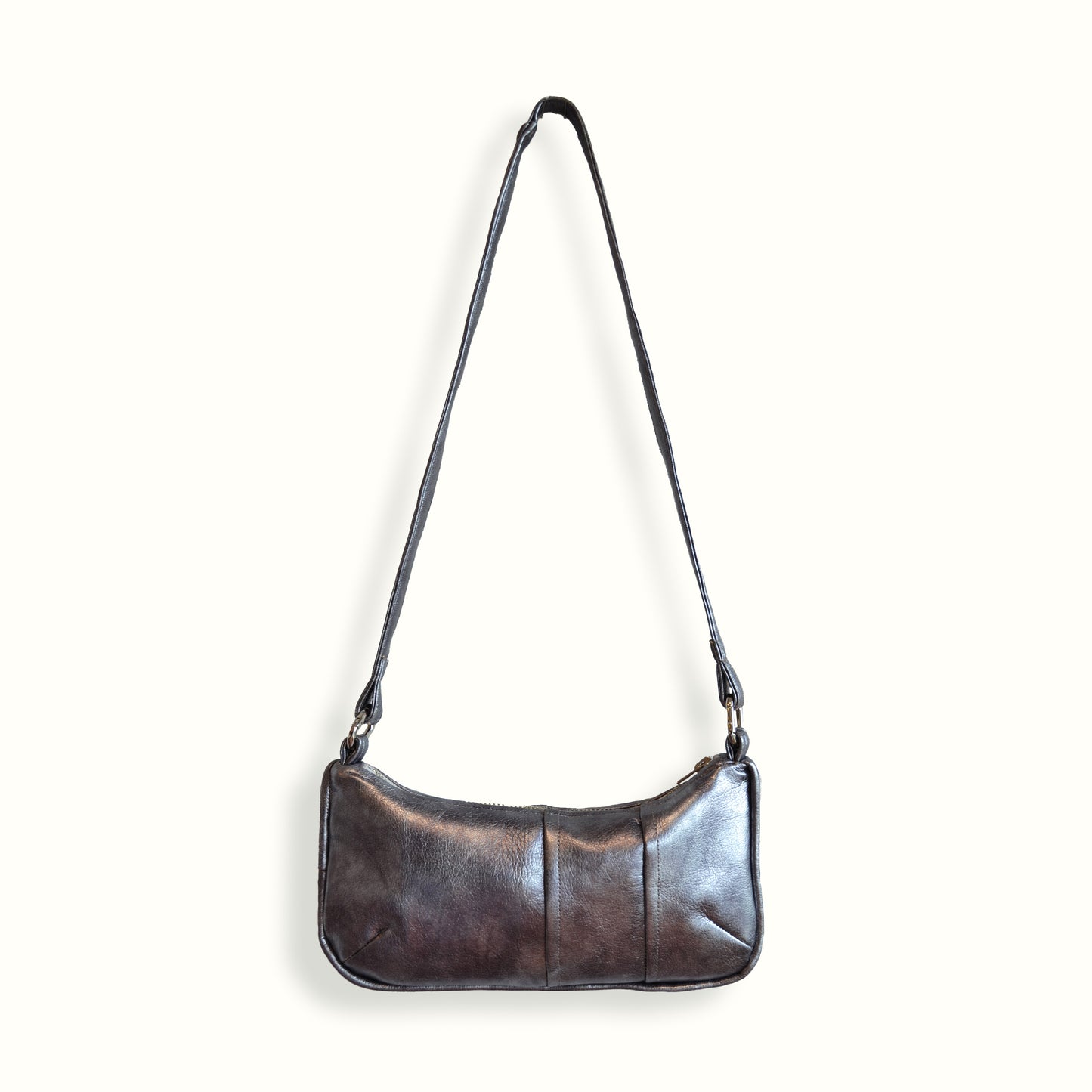 Leather Essence Bag - Silver