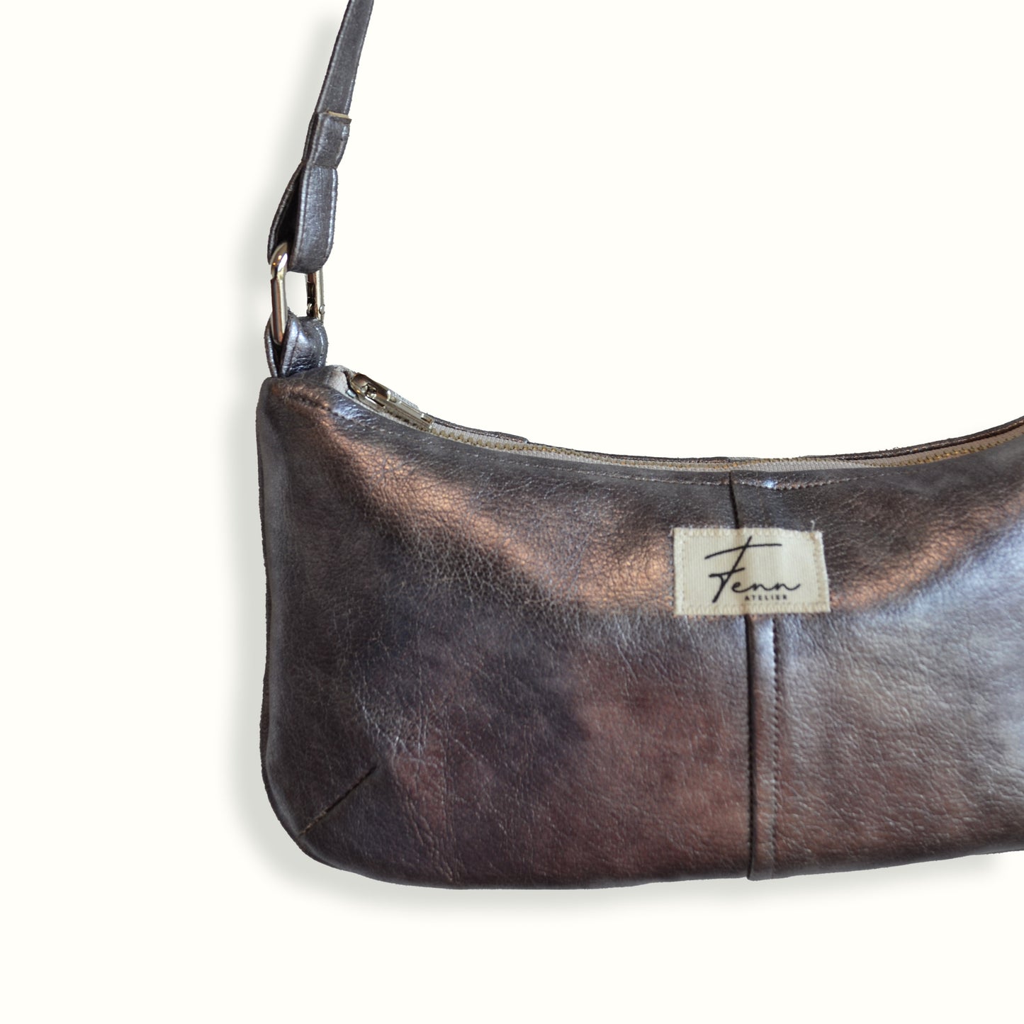 Leather Essence Bag - Silver