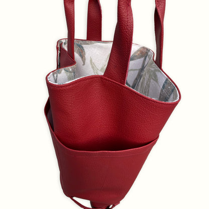 Flower Bag - Vintage Red