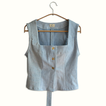 Denim Gilet - Sky