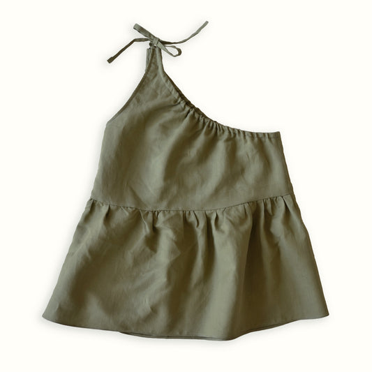 Ruffle Top - Sage Green