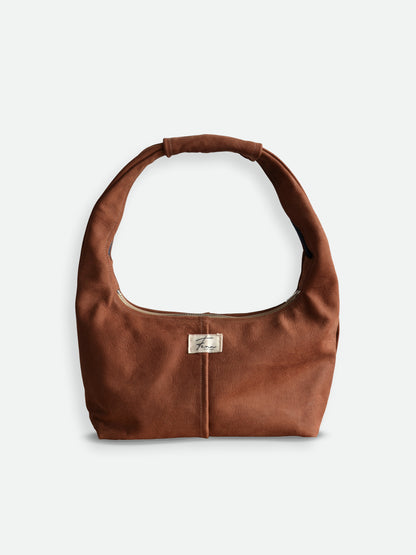 Leather Hobo Bag - Desert