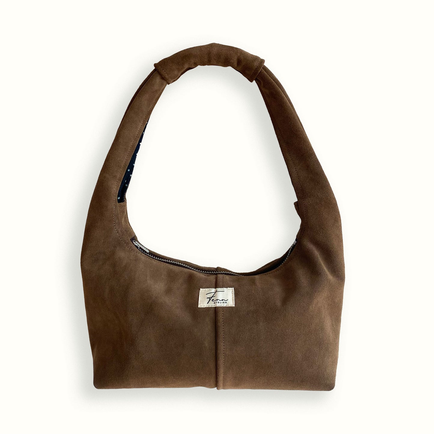 Leather Hobo Bag - Suede