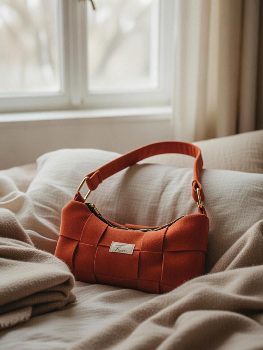 Woven Essence Bag - Tangerine