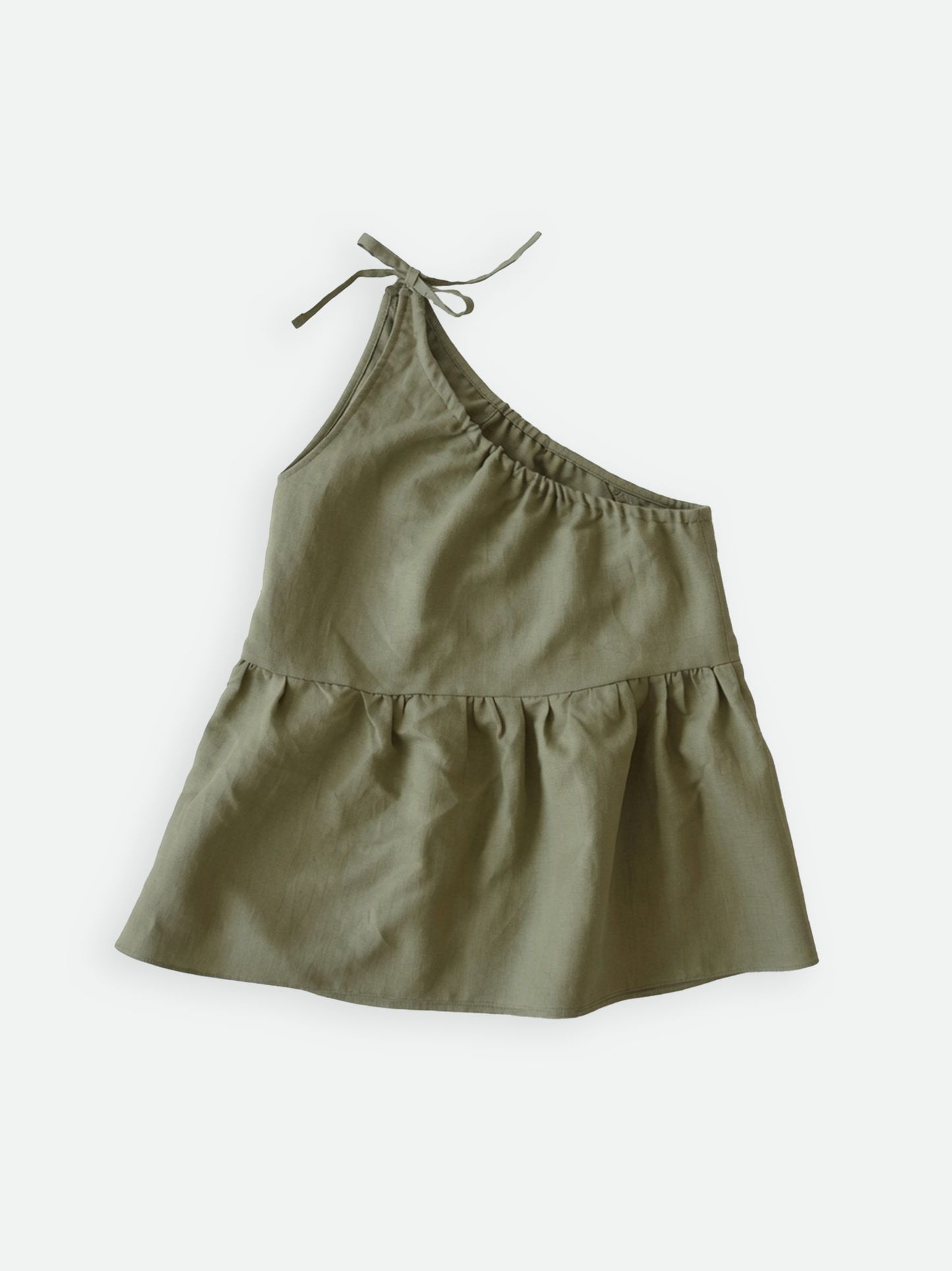 One Shoulder top - Olive