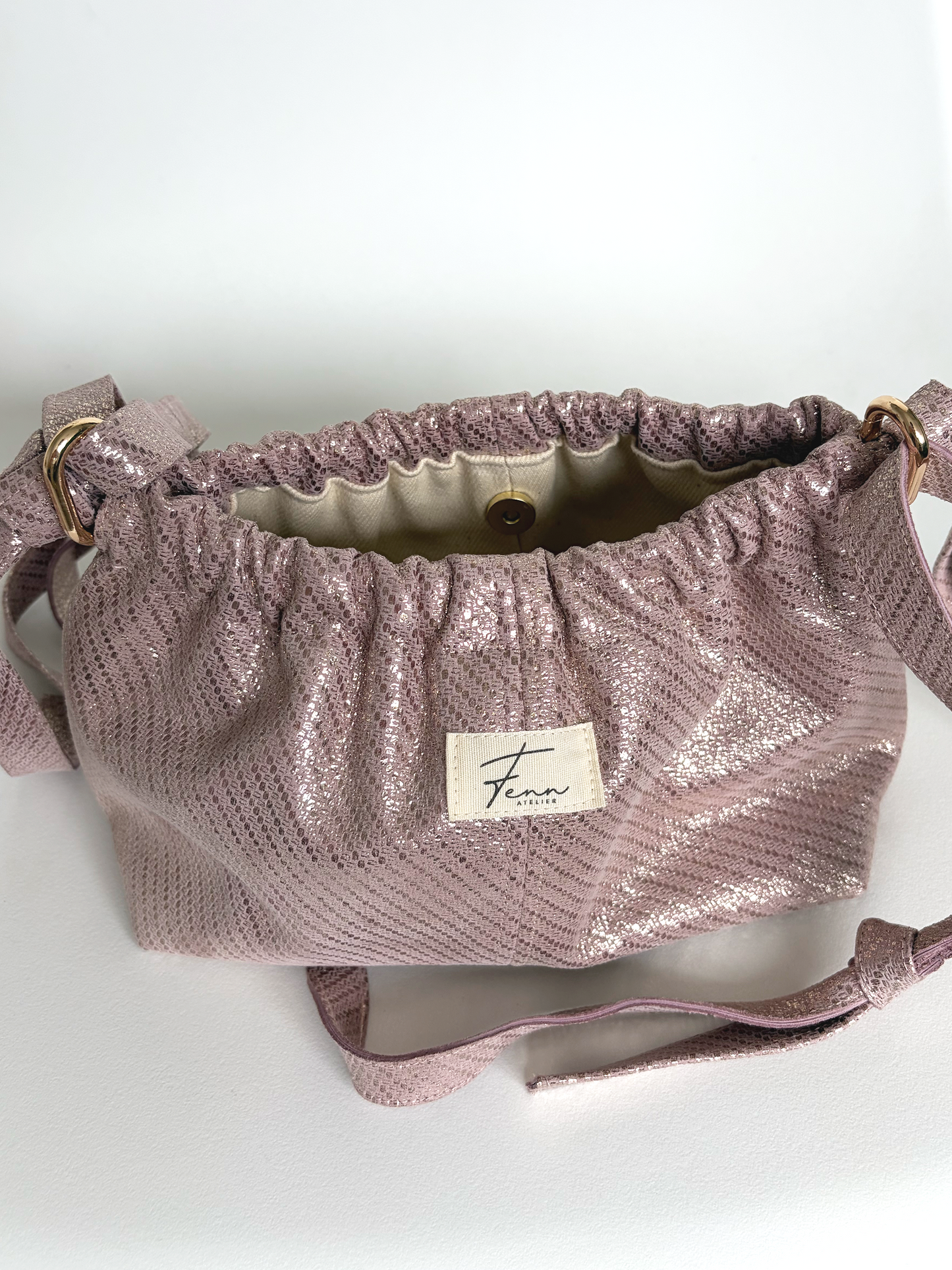 Ruffle Bag - Champagne Blush