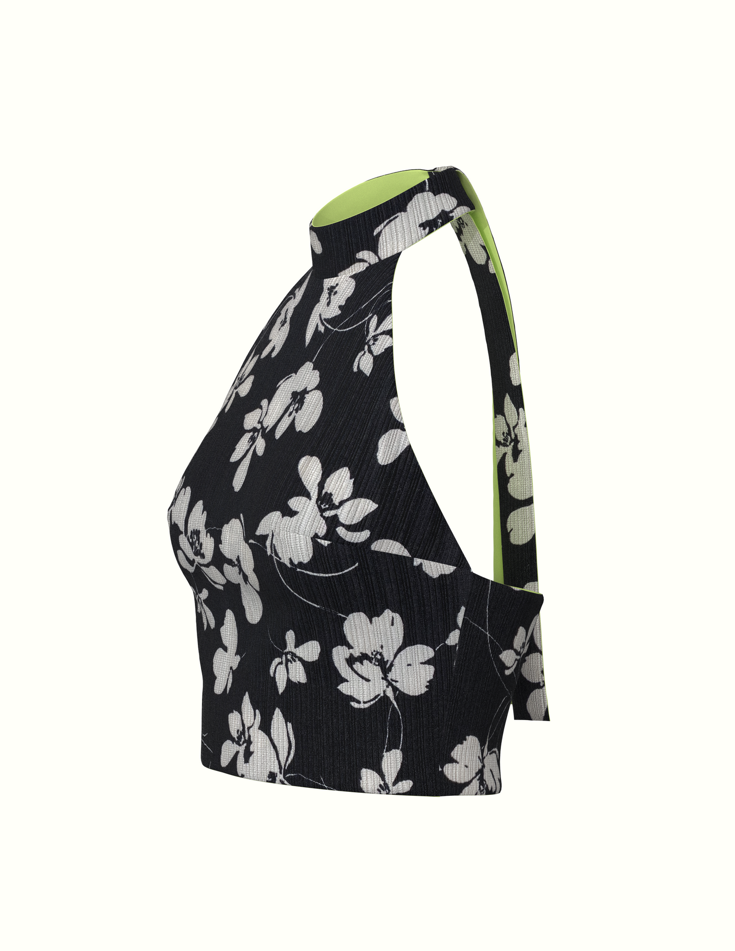 Halter Top - Shadow Bloom